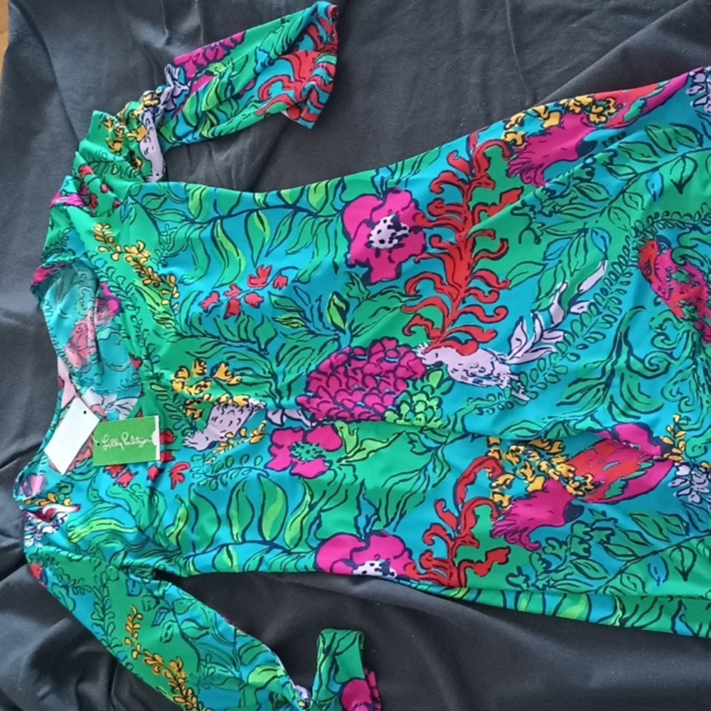 Lilly Pulitzer Multicolor Floral Dress small